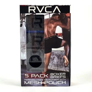 RVCA Men's Performance Microfiber Boxer Briefs 5-Pack